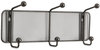 A Picture of product SAF-6402BL Safco® Onyx™ Mesh Wall Racks 3 Hook, 14.75w x 3d 5.5h, Black