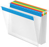 A Picture of product PFX-55708 Pendaflex® Poly Hanging Folders Letter Size, 1/5-Cut Tabs, Assorted Colors, 25/Box