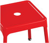 A Picture of product SAF-6603RD Safco® Steel Guest Stool Backless, Supports Up to 275 lb, 15" 15.5" Seat Height, Red Seat/Base, Ships in 1-3 Business Days