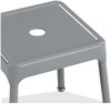 A Picture of product SAF-6603SL Safco® Steel Guest Stool Backless, Supports Up to 275 lb, 15" 15.5" Seat Height, Silver Seat/Base, Ships in 1-3 Business Days