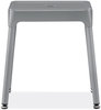 A Picture of product SAF-6603SL Safco® Steel Guest Stool Backless, Supports Up to 275 lb, 15" 15.5" Seat Height, Silver Seat/Base, Ships in 1-3 Business Days