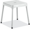 A Picture of product SAF-6603WH Safco® Steel Guest Stool Backless, Supports Up to 275 lb, 15" 15.5" Seat Height, White Seat/Base, Ships in 1-3 Business Days