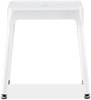 A Picture of product SAF-6603WH Safco® Steel Guest Stool Backless, Supports Up to 275 lb, 15" 15.5" Seat Height, White Seat/Base, Ships in 1-3 Business Days