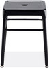 A Picture of product SAF-6604BL Safco® Steel GuestBistro Stool Backless, Supports Up to 250 lb, 18" Seat Height, Black Base, Ships in 1-3 Business Days