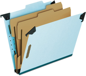 Pendaflex® Hanging Classification Folders with Dividers Letter Size, 2 2/5-Cut Exterior Tabs, Blue