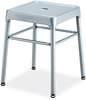 A Picture of product SAF-6604SL Safco® Steel GuestBistro Stool Backless, Supports Up to 250 lb, 18" High Silver Seat, Base, Ships in 1-3 Business Days