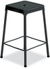 A Picture of product SAF-6605BL Safco® Counter-Height Steel Stool Backless, Supports Up to 250 lb, 25" Seat Height, Black