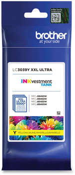 Brother LC3039 Ultra High Yield Inks LC3039Y INKvestment High-Yield Ink, 5,000 Page-Yield, Yellow