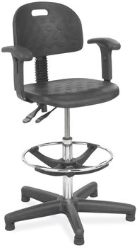 Safco® Adjustable T-Pad Arms for Soft Tough™ Series Chairs and Stools, 10.25x5x9.75, Black, 2/Set, Ships in 1-3 Business Days