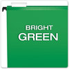 A Picture of product PFX-615215BGR Pendaflex® SureHook® Hanging Folders Letter Size, 1/5-Cut Tabs, Bright Green, 20/Box