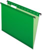 A Picture of product PFX-615215BGR Pendaflex® SureHook® Hanging Folders Letter Size, 1/5-Cut Tabs, Bright Green, 20/Box