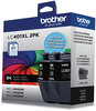 A Picture of product BRT-LC401XL2PKS Brother LC401XL High-Yield Inks LC401XL2PKS Ink, 500 Page-Yield, Black, 2/Pack