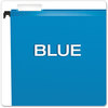 A Picture of product PFX-615215BLU Pendaflex® SureHook® Hanging Folders Letter Size, 1/5-Cut Tabs, Blue, 20/Box