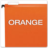 A Picture of product PFX-615215ORA Pendaflex® SureHook® Hanging Folders Letter Size, 1/5-Cut Tabs, Orange, 20/Box