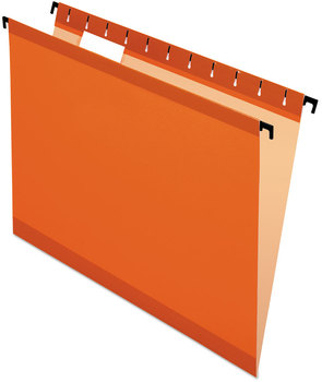 Pendaflex® SureHook® Hanging Folders Letter Size, 1/5-Cut Tabs, Orange, 20/Box