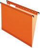 A Picture of product PFX-615215ORA Pendaflex® SureHook® Hanging Folders Letter Size, 1/5-Cut Tabs, Orange, 20/Box