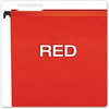 A Picture of product PFX-615215RED Pendaflex® SureHook® Hanging Folders Letter Size, 1/5-Cut Tabs, Red, 20/Box