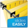 A Picture of product PFX-615215YEL Pendaflex® SureHook® Hanging Folders Letter Size, 1/5-Cut Tabs, Yellow, 20/Box