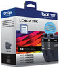 A Picture of product BRT-LC4022PKS Brother LC402 Inks LC4022PKS Ink, 550 Page-Yield, Black, 2/Pack