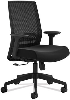 Safco® Medina Basic Task Chair Supports Up to 275 lb, 18" 22" Seat Height, Black