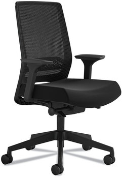 Safco® Medina Deluxe Task Chair Supports Up to 275 lb, 18" 22" Seat Height, Black