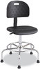 A Picture of product SAF-6950BL Safco® WorkFit™ Economy Industrial Chair Workfit Up to 400 lb, 22" 30" High Black Seat/Back, Silver Base, Ships in 1-3 Business Days