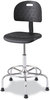 A Picture of product SAF-6950BL Safco® WorkFit™ Economy Industrial Chair Workfit Up to 400 lb, 22" 30" High Black Seat/Back, Silver Base, Ships in 1-3 Business Days