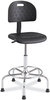 A Picture of product SAF-6950BL Safco® WorkFit™ Economy Industrial Chair Workfit Up to 400 lb, 22" 30" High Black Seat/Back, Silver Base, Ships in 1-3 Business Days