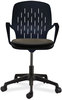 A Picture of product SAF-7013BL Safco® Shell™ Desk Chair Supports Up to 275 lb, 17" 20" Seat Height, Black Seat/Back, Base, Ships in 1-3 Business Days