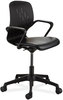 A Picture of product SAF-7013BL Safco® Shell™ Desk Chair Supports Up to 275 lb, 17" 20" Seat Height, Black Seat/Back, Base, Ships in 1-3 Business Days