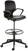 A Picture of product SAF-7014BL Safco® Shell Extended-Height Chair Supports Up to 275 lb, 22" 32" High Black Seat, Back/Base, Ships in 1-3 Business Days