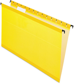 Pendaflex® SureHook® Hanging Folders Legal Size, 1/5-Cut Tabs, Yellow, 20/Box