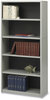 A Picture of product SAF-7173GR Safco® ValueMate® Economy Bookcase Five-Shelf, 31.75w x 13.5d 67h, Gray, Ships in 1-3 Business Days