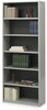 A Picture of product SAF-7174GR Safco® ValueMate® Economy Bookcase Six-Shelf, 31.75w x 13.5d 80h, Gray, Ships in 1-3 Business Days