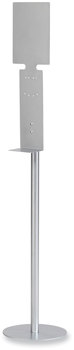 Safco® Hand Sanitizer Stand 61.25 x 12 Silver, Ships in 1-3 Business Days