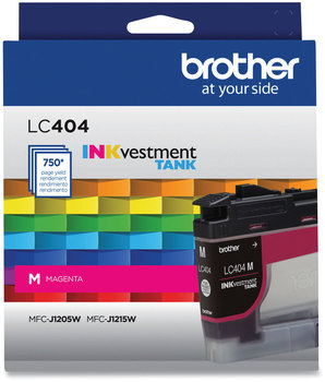 Brother LC404 Inks LC404MS INKvestment Ink, 750 Page-Yield, Magenta