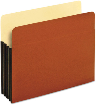 Pendaflex® File Pocket with Tyvek® 3.5" Expansion, Letter Size, Redrope, 10/Box
