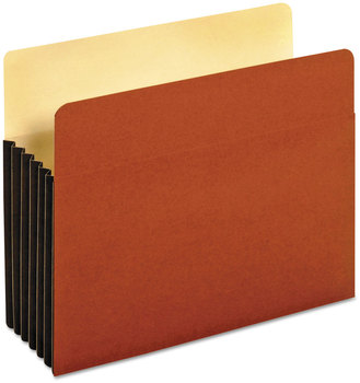 Pendaflex® File Pocket with Tyvek® 5.25" Expansion, Letter Size, Redrope, 10/Box