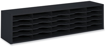 Safco® E-Z Sort® Sorter Module 20 Compartments, 57.5 x 13 14.25, Black, Ships in 1-3 Business Days