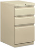 A Picture of product BSX-HBMP2BL HON® Mobile Pedestals Left or Right, 3-Drawers: Box/Box/File, Legal/Letter, Putty, 15" x 20" 28"