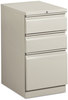 A Picture of product BSX-HBMP2BQ HON® Mobile Pedestals Left or Right, 3-Drawers: Box/Box/File, Legal/Letter, Light Gray, 15" x 20" 28"