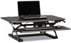 A Picture of product BSX-RISERBLK HON® Coordinate™ Portable Desktop Riser 35.04" x 31.1" 5" to 16.54", Black