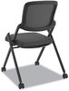 A Picture of product BSX-VL304BLK HON® VL304 Mesh Back Nesting Chair Supports Up to 250 lb, 19" Seat Height, Black Base