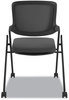 A Picture of product BSX-VL304BLK HON® VL304 Mesh Back Nesting Chair Supports Up to 250 lb, 19" Seat Height, Black Base