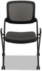 A Picture of product BSX-VL304BLK HON® VL304 Mesh Back Nesting Chair Supports Up to 250 lb, 19" Seat Height, Black Base