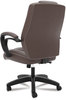 A Picture of product BSX-VL402EN45 HON® HVL402 Series Executive High-Back Chair Supports Up to 250 lb, 17" 21" Seat Height, Brown Seat/Back, Black Base