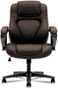 A Picture of product BSX-VL402EN45 HON® HVL402 Series Executive High-Back Chair Supports Up to 250 lb, 17" 21" Seat Height, Brown Seat/Back, Black Base