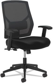 HON® VL581 High-Back Task Chair Supports Up to 250 lb, 18" 22" Seat Height, Black