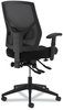 A Picture of product BSX-VL582ES10T HON® VL582 High-Back Task Chair Supports Up to 250 lb, 19" 22" Seat Height, Black