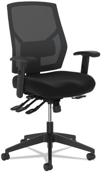 HON® VL582 High-Back Task Chair Supports Up to 250 lb, 19" 22" Seat Height, Black